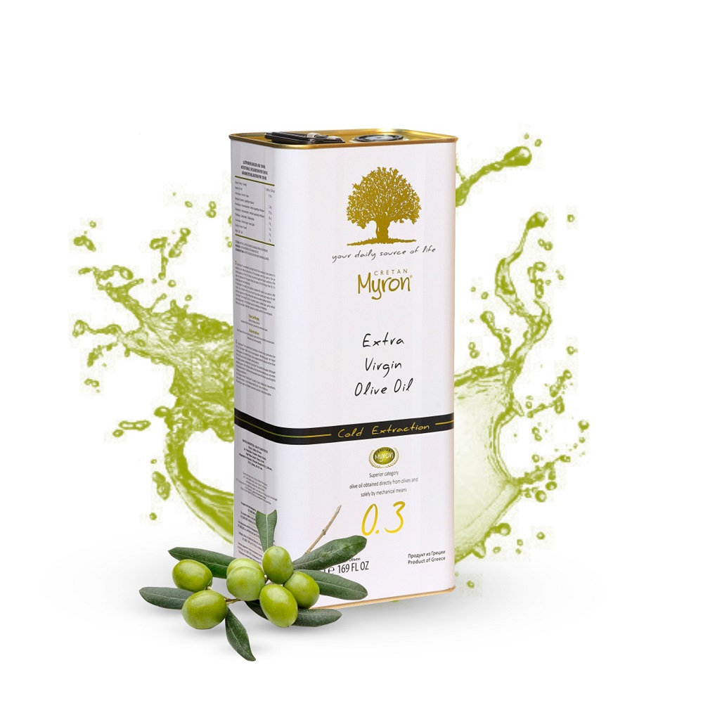 Oliwa Extra Virgin z greckiej wyspy Kreta Myron 3l