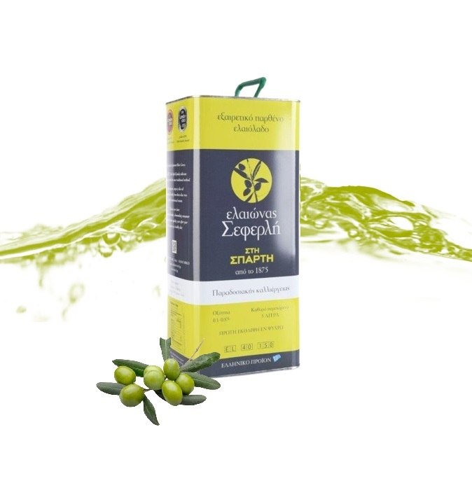 Grecka oliwa z oliwek Extra Virgin Seferis Estrate 5l