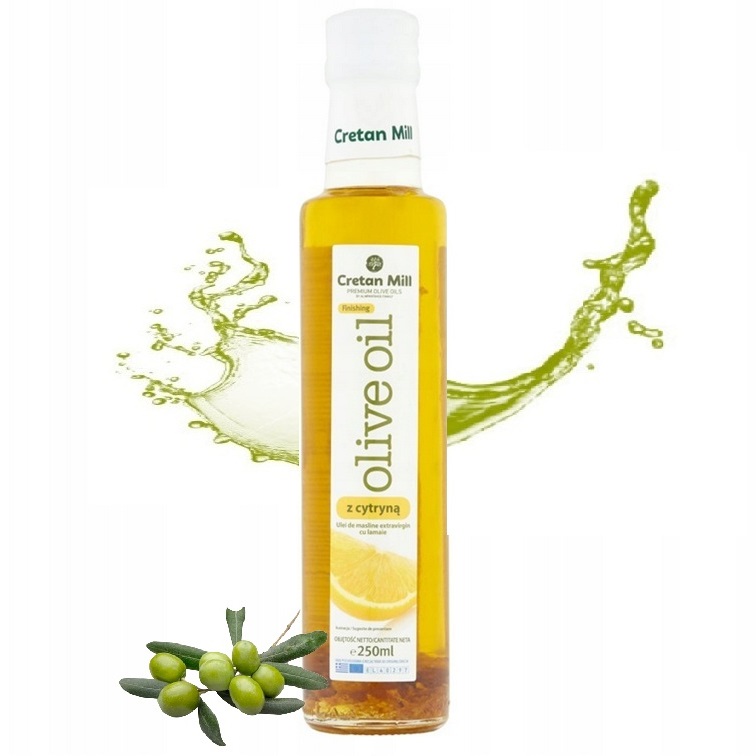 Oliwa Extra Virgin z greckiej wyspy Kreta Cretan Mill cytrynowa 250ml