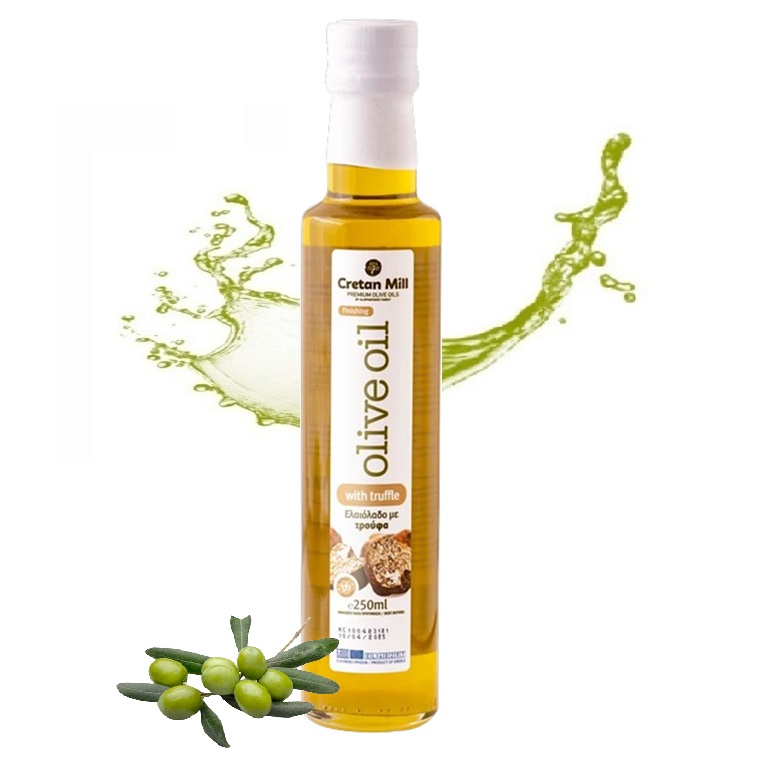 Oliwa Extra Virgin z greckiej wyspy Kreta Cretan Mill czarna trufla 250ml